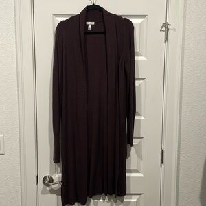 Leith long cardigan in a gorgeous deep plum color. Great preloved condition. Lg
